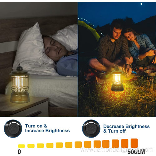 Outdoor Portable Rechargeable Camping Lantern Tent Lamp